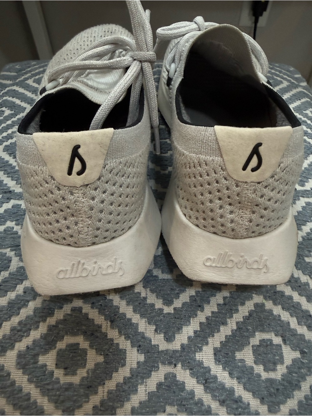 allbirds tree dasher in white/grey Women’s 9